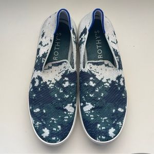 Rothy’s Women Shoes 6.5 Original Slip Ons Blue